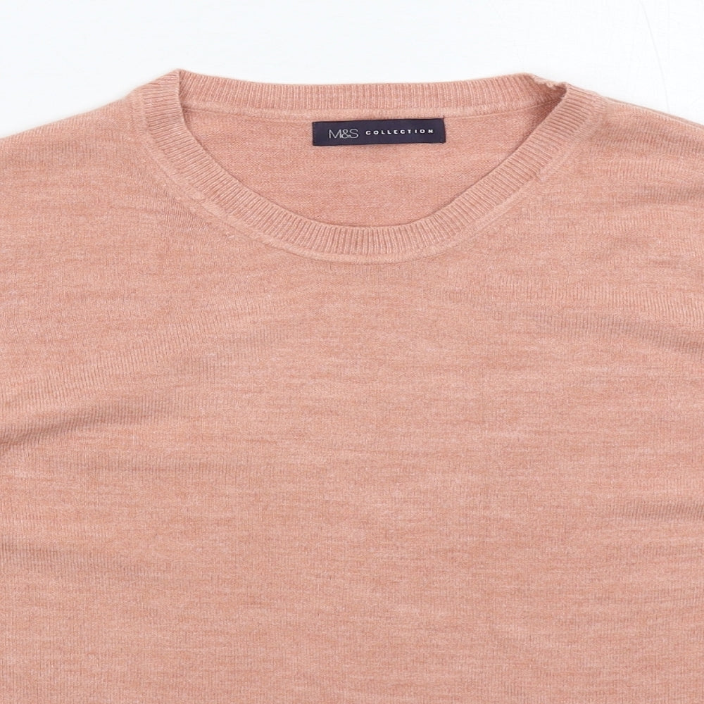 Marks and Spencer Womens Pink  Knit Pullover Jumper Size 18