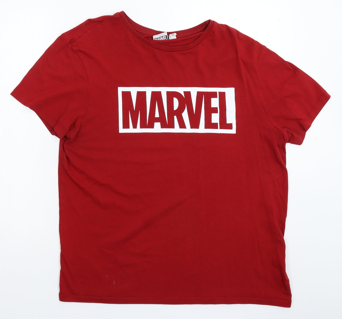 Primark Mens Red    T-Shirt Size XL  - Marvel