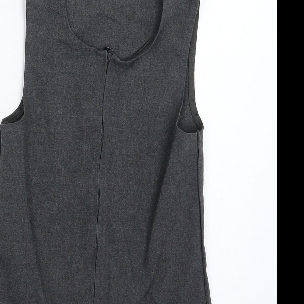 Marks and Spencer Girls Grey   Fit & Flare  Size 5-6 Years  - School