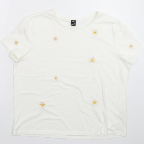 SheIn Womens White   Basic T-Shirt Size L