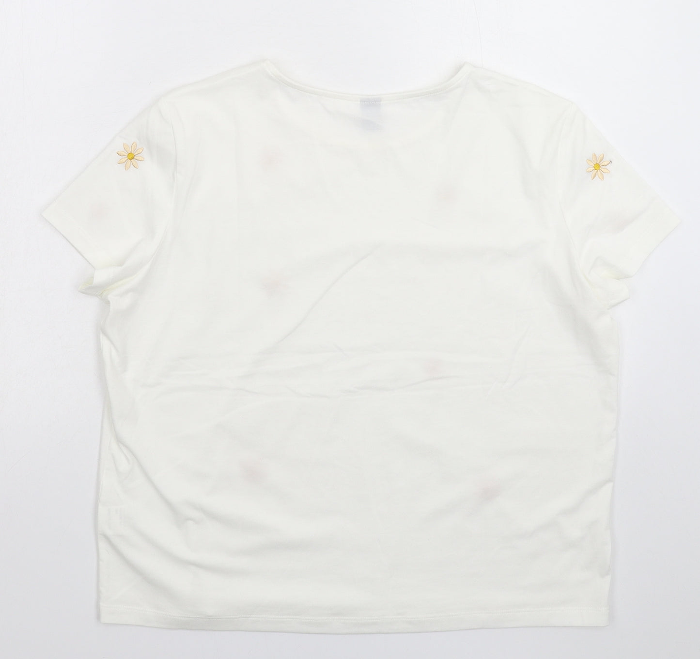 SheIn Womens White   Basic T-Shirt Size L