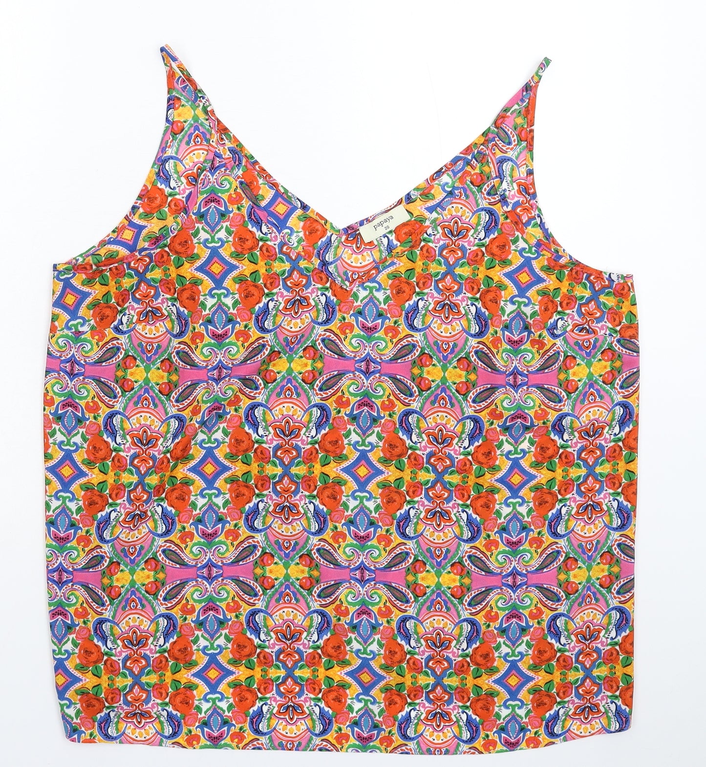 Papaya Womens Multicoloured   Basic Tank Size 20