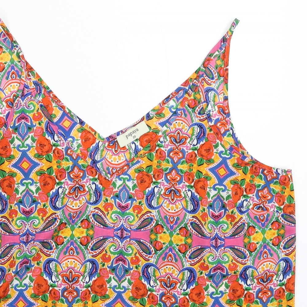 Papaya Womens Multicoloured   Basic Tank Size 20
