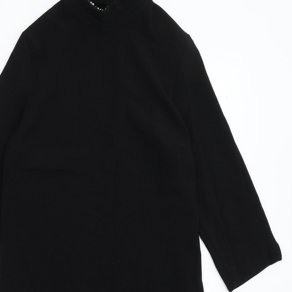 Peacocks Womens Black   Jumper Dress  Size 10