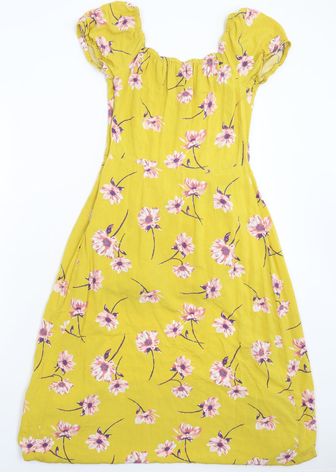 New Look Girls Yellow Floral  Maxi  Size 13 Years