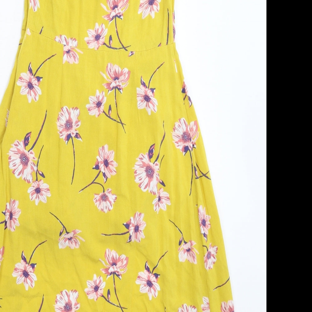 New Look Girls Yellow Floral  Maxi  Size 13 Years
