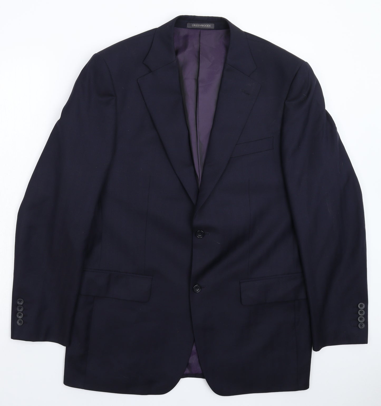 Greenwoods Mens Blue   Jacket Suit Jacket Size 40
