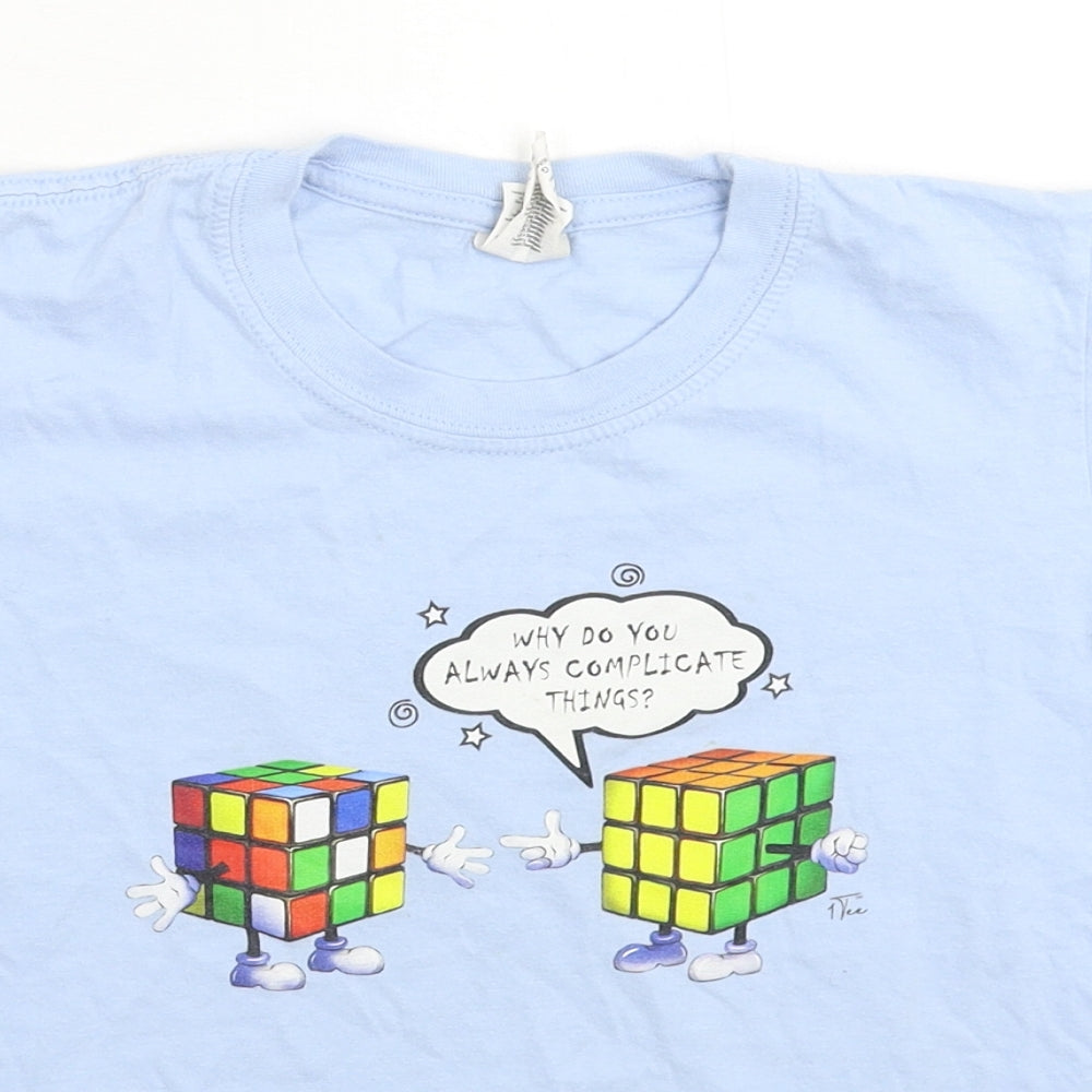 Gildan Boys Blue   Basic T-Shirt Size 10-11 Years