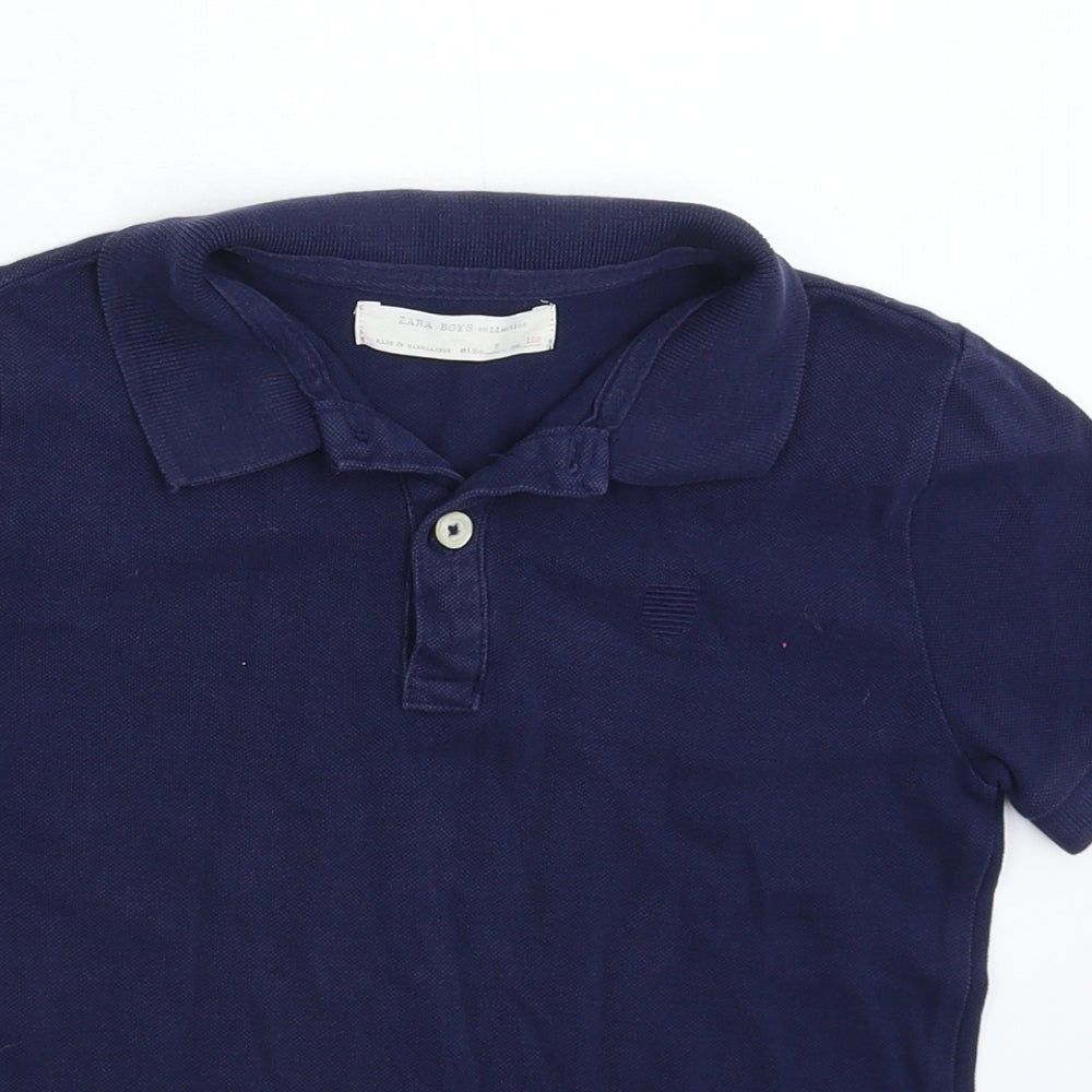 Zara Boys Blue   Basic Polo Size 7 Years