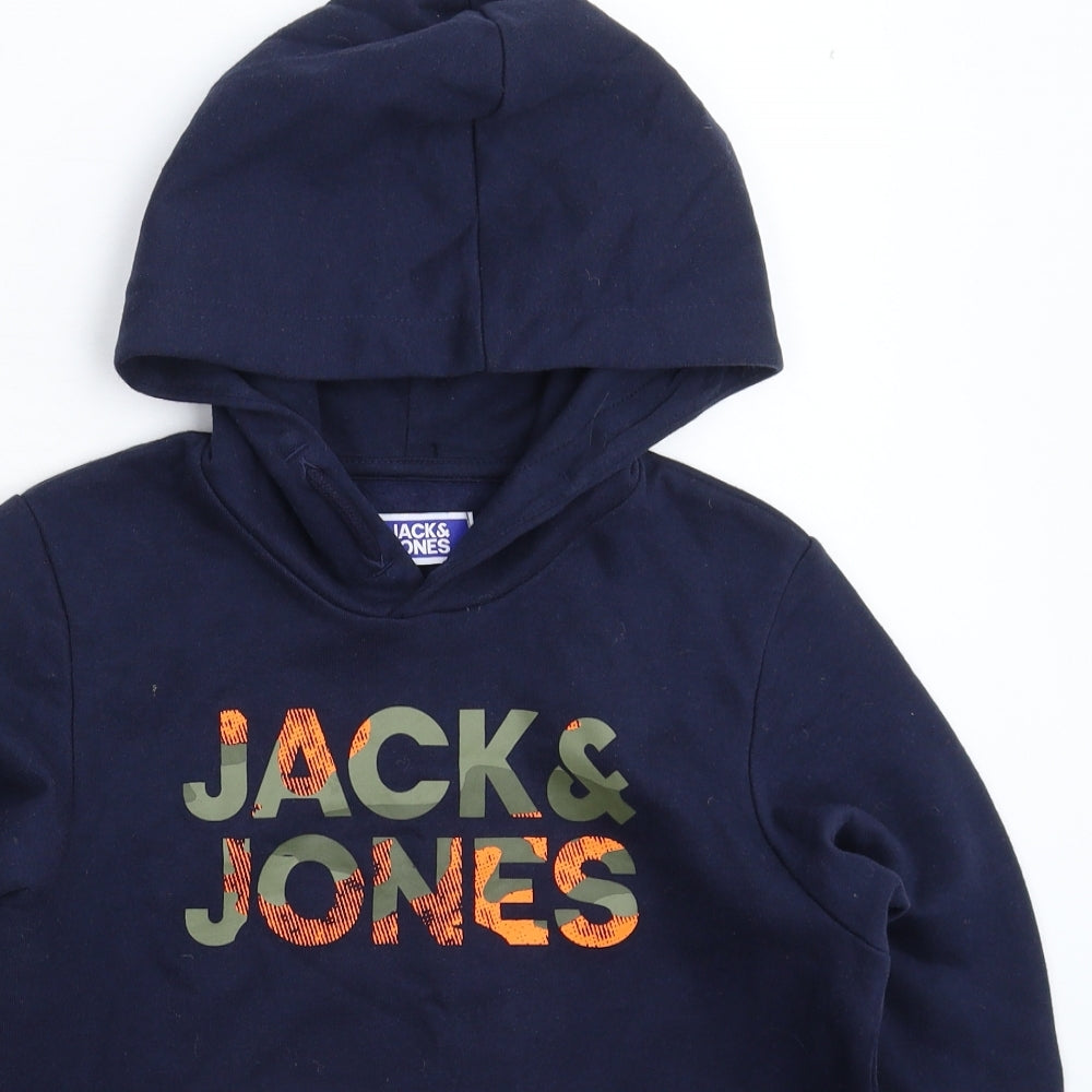 JACK & JONES Boys Blue   Pullover Hoodie Size 11-12 Years