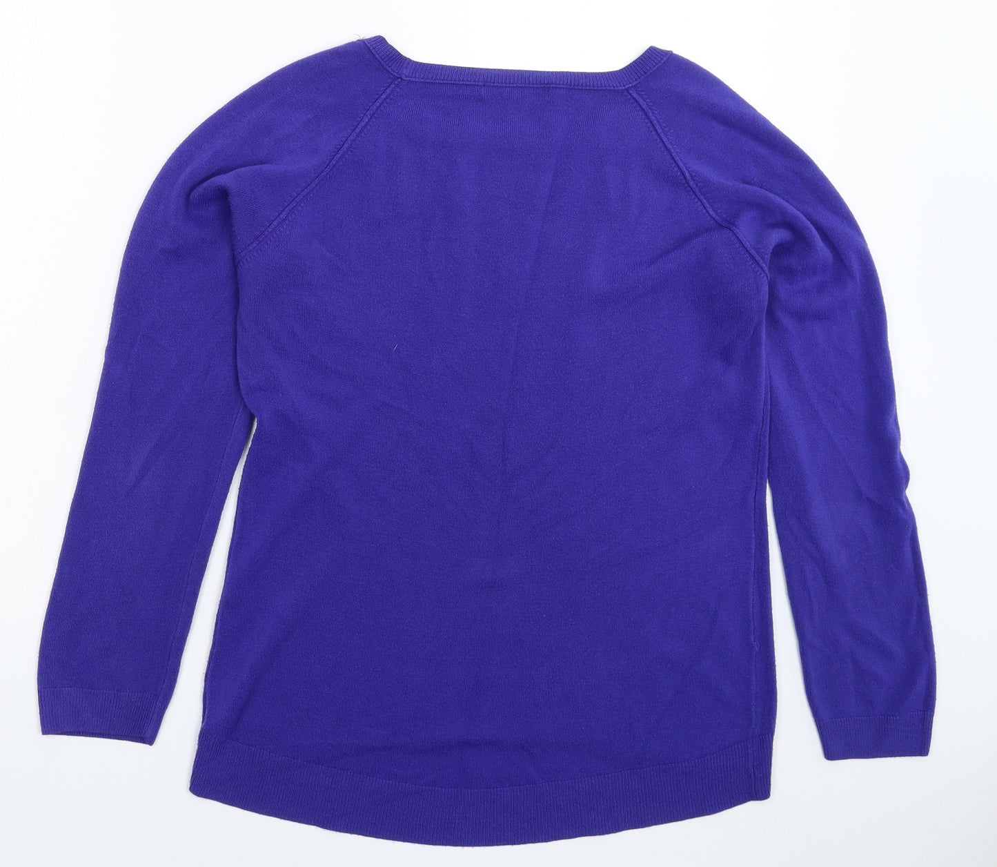 George Womens Blue  Knit Pullover Jumper Size 12