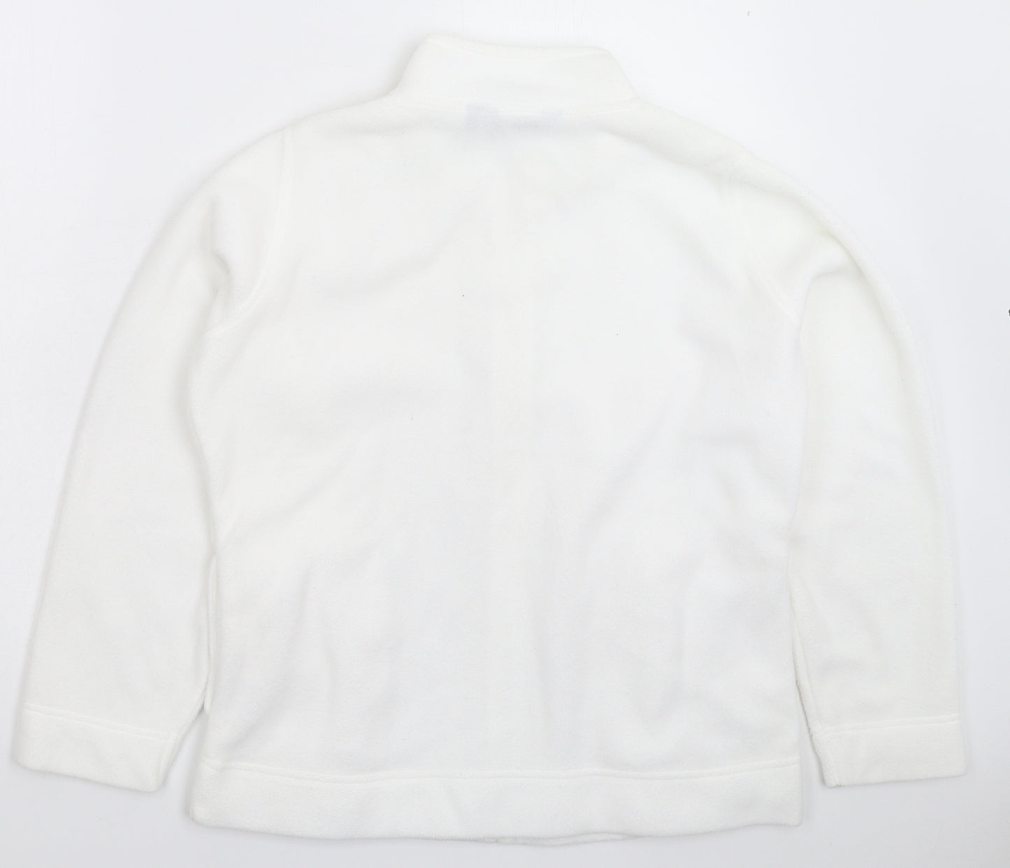 Isle Womens White  Fleece Jacket  Size 16