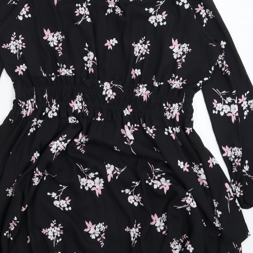 Very Womens Black Floral  Fit & Flare  Size 20