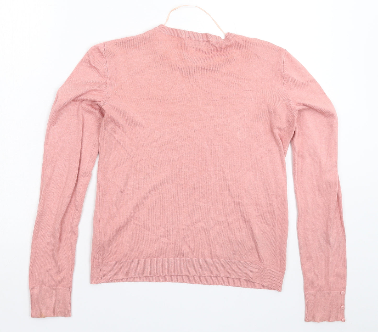 Bershka Womens Pink  Knit Pullover Jumper Size S