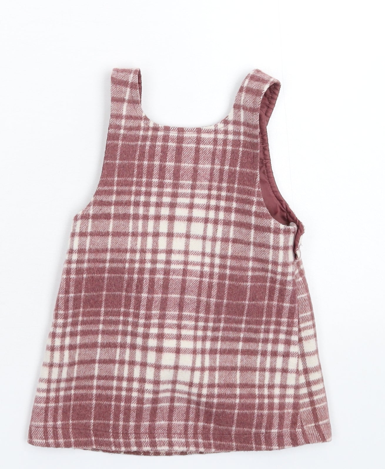 Nutmeg Girls Grey Check  A-Line  Size 12-18 Months