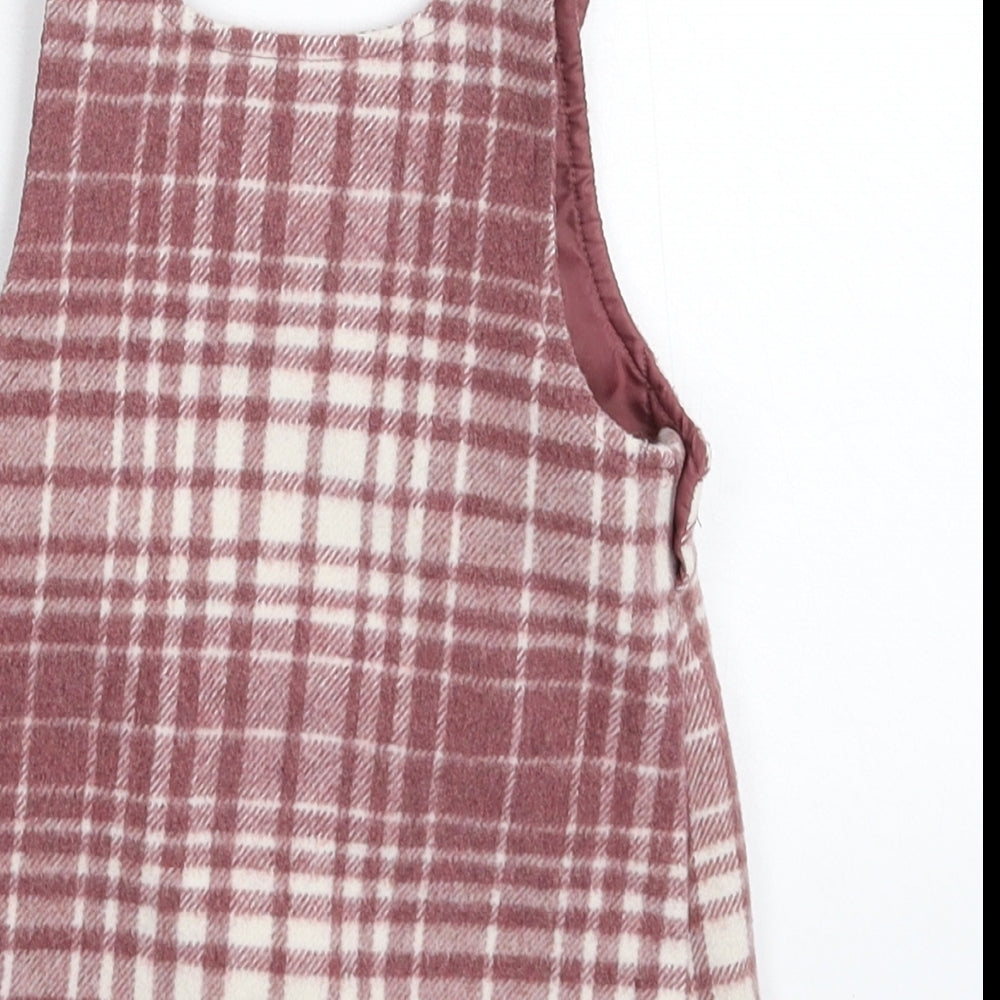 Nutmeg Girls Grey Check  A-Line  Size 12-18 Months