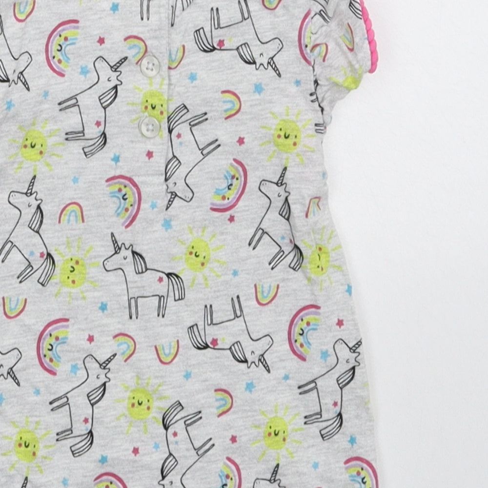 Primark Girls Grey   Basic T-Shirt Size 6-9 Months