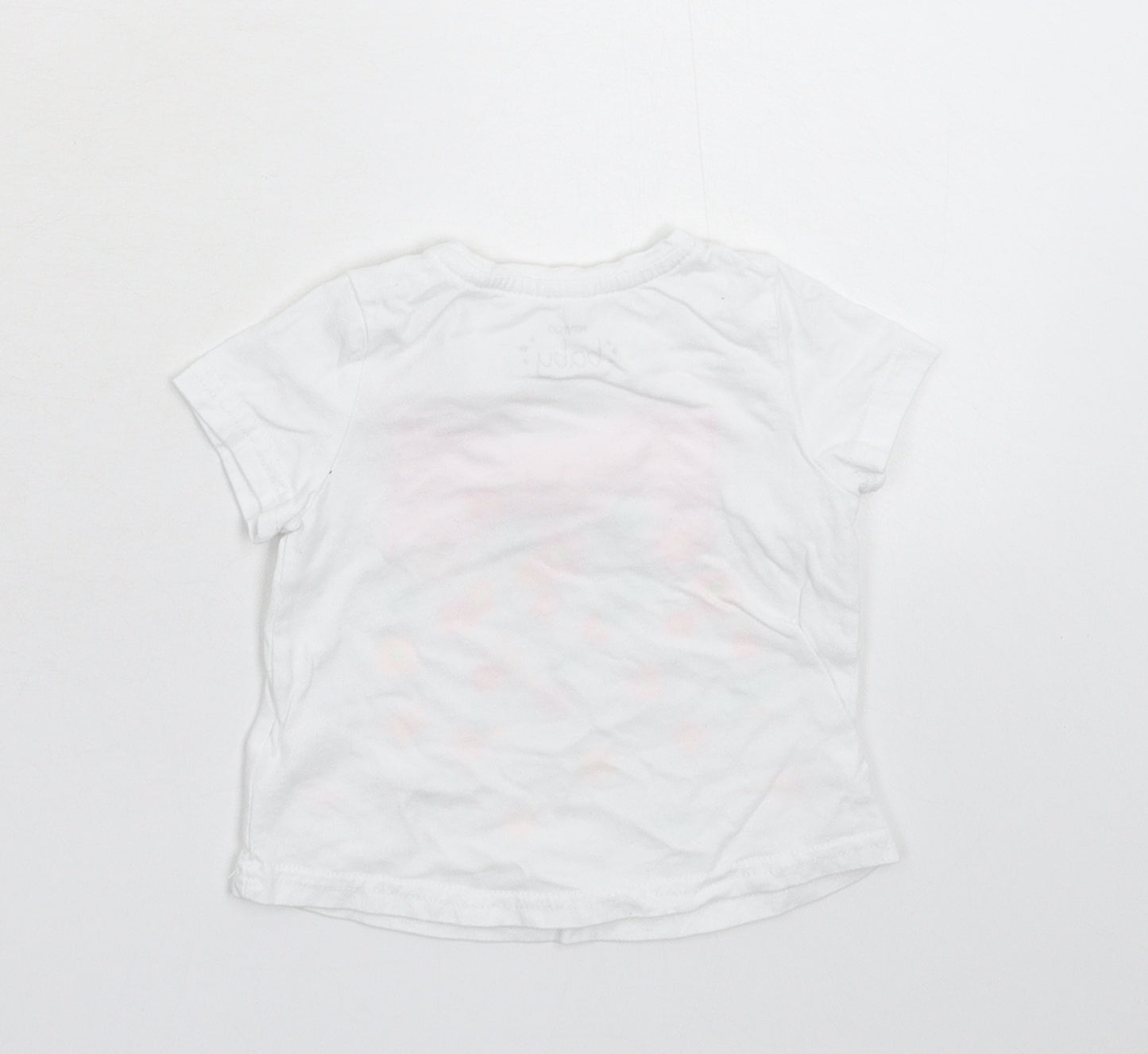 Pep&Co Girls White   Basic T-Shirt Size 6-9 Months