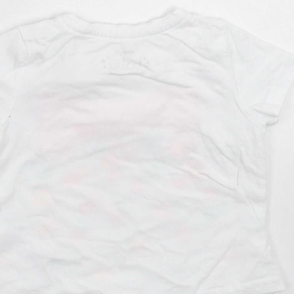 Pep&Co Girls White   Basic T-Shirt Size 6-9 Months