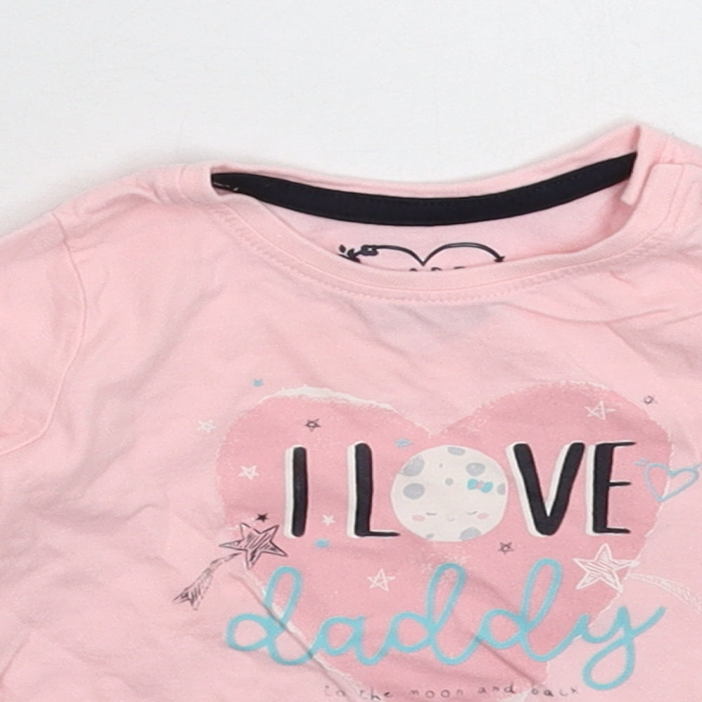 Primark Girls Pink   Basic T-Shirt Size 6-9 Months