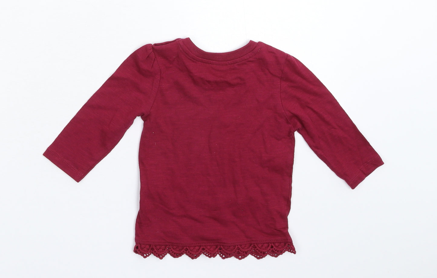 Primark Girls Purple   Basic T-Shirt Size 3-6 Months