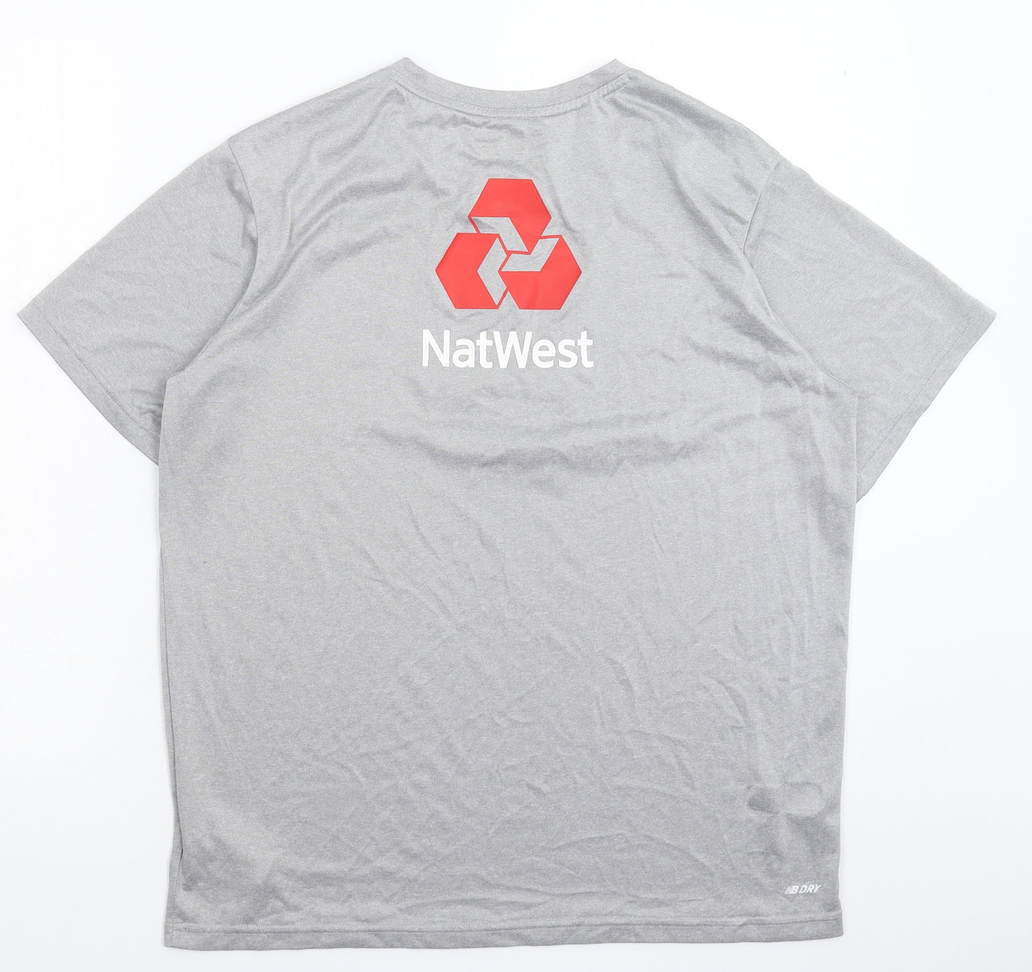 New Balance Mens Grey   Jersey T-Shirt Size L