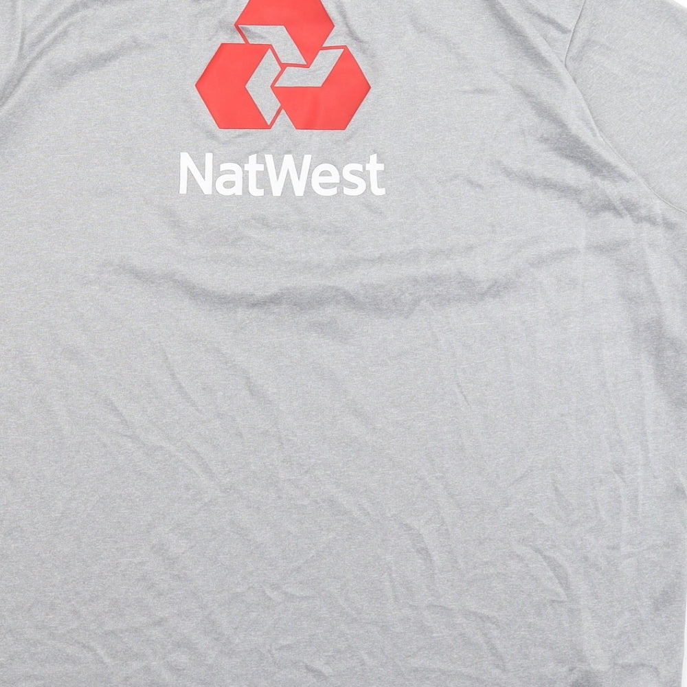 New Balance Mens Grey   Jersey T-Shirt Size L