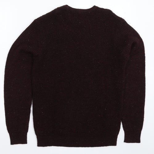 Cedar Wood State Mens Brown  Knit Pullover Jumper Size XS