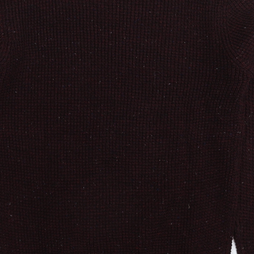 Cedar Wood State Mens Brown  Knit Pullover Jumper Size XS