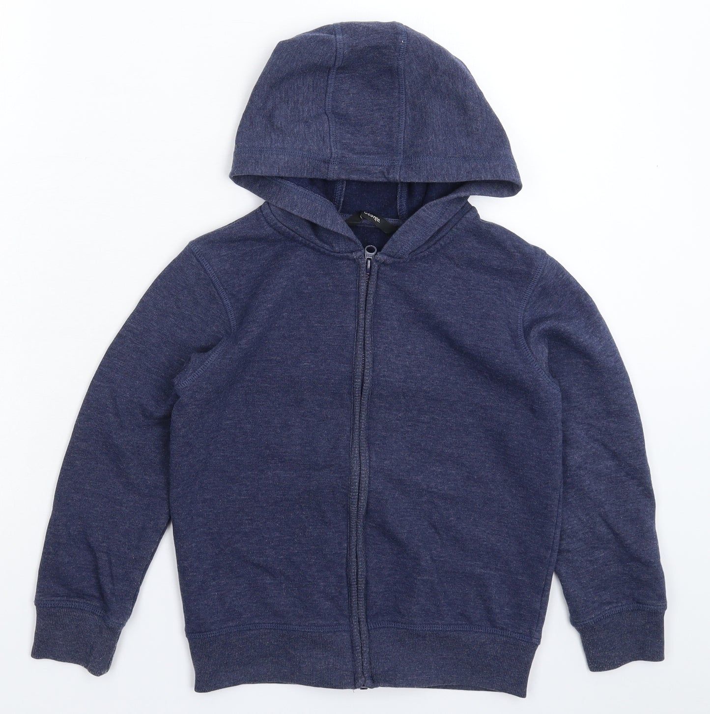George Boys Blue   Full Zip Hoodie Size 7-8 Years