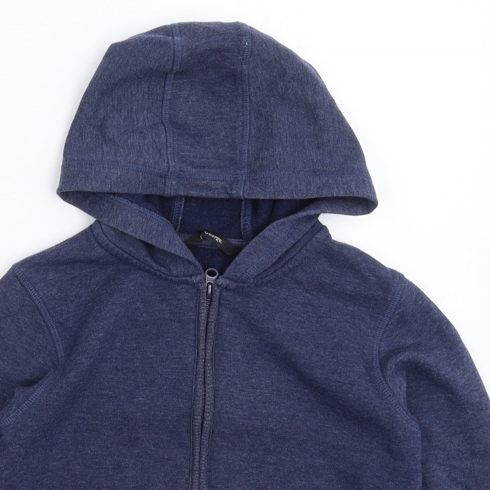 George Boys Blue   Full Zip Hoodie Size 7-8 Years