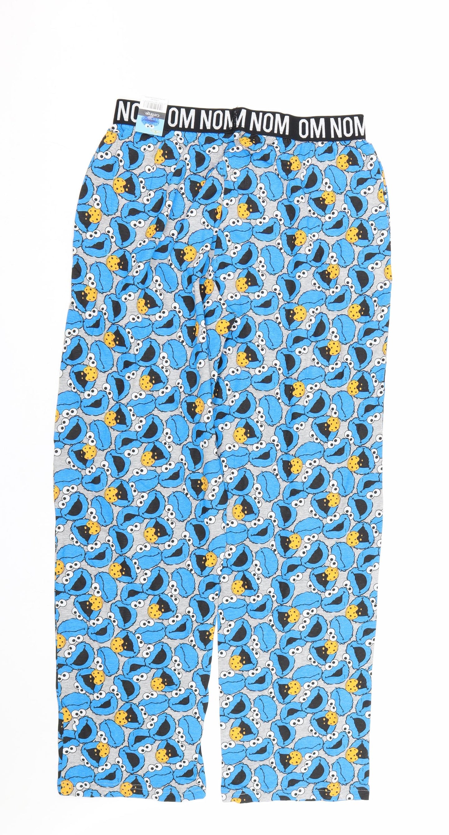 George Womens Blue   Cami Pyjama Pants Size M  - Cookie monster