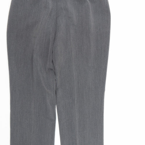 bm Collection Womens Grey   Trousers  Size 12 L22 in