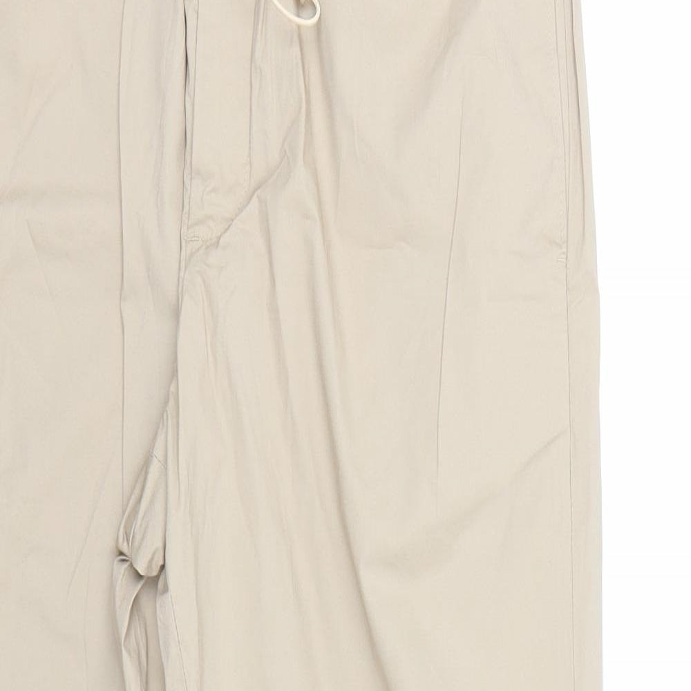 Mango Mens Beige   Capri Trousers Size 32 L26 in