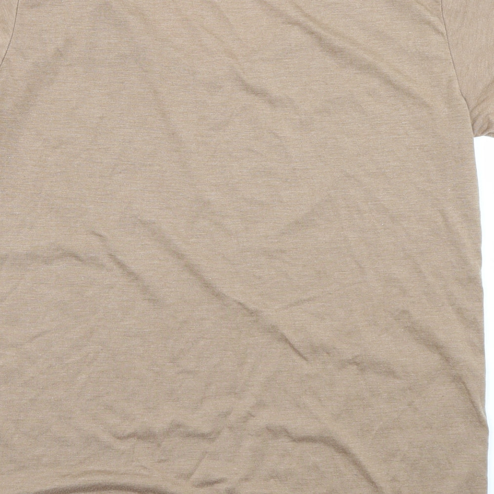 Boohoo Womens Brown   Basic T-Shirt Size 10