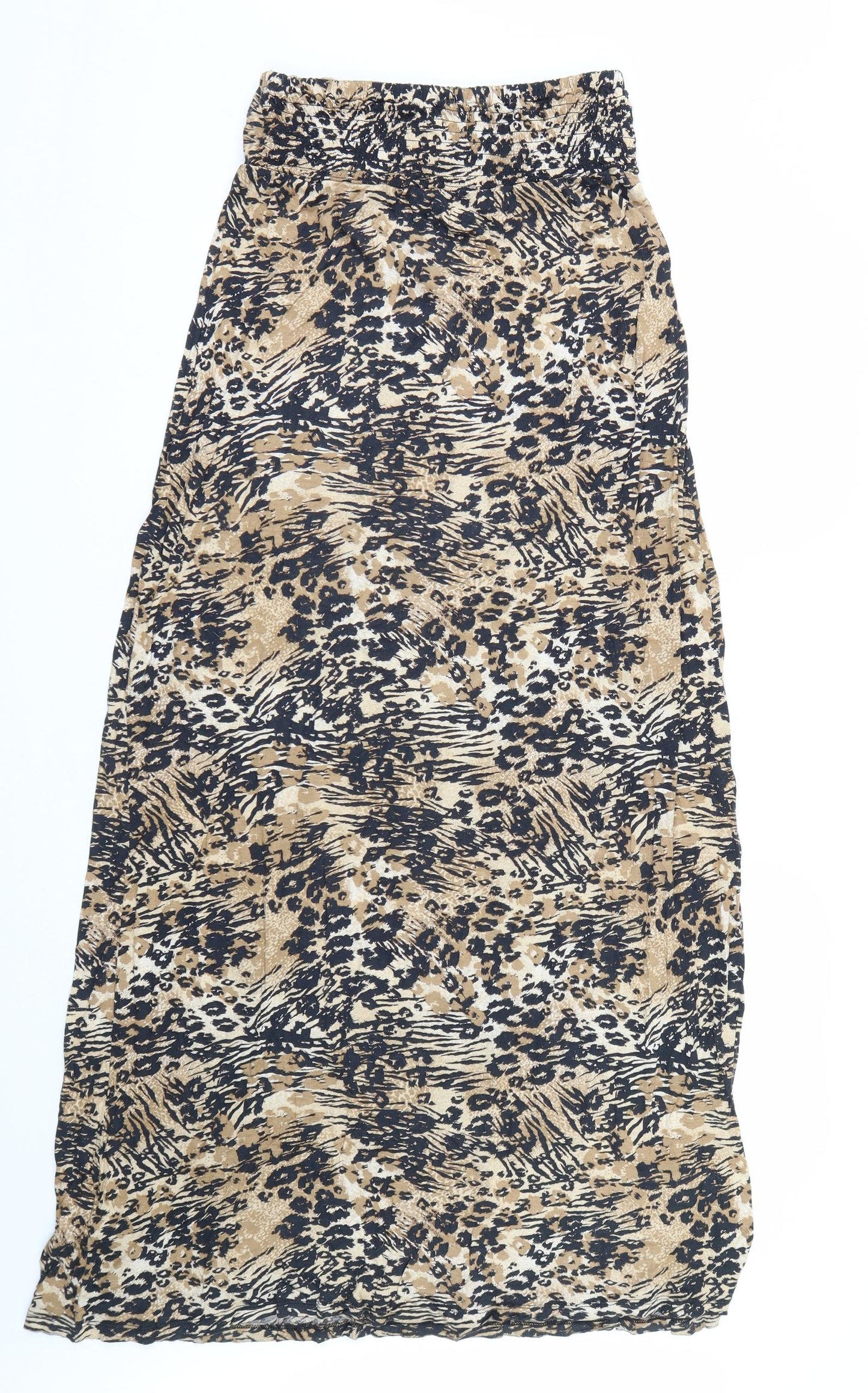 George Womens Brown Animal Print  Fit & Flare  Size 10