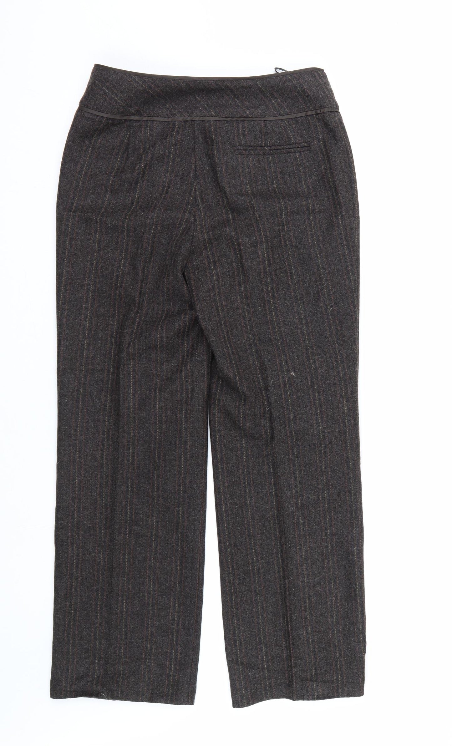 Autograph Womens Brown Striped  Trousers  Size 8 L26 in
