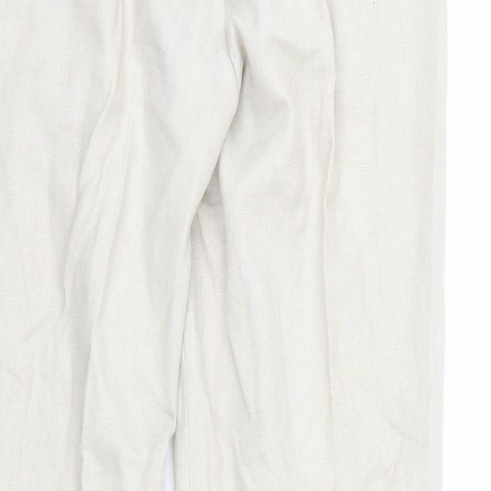 George Womens Beige   Trousers  Size 8 L28 in