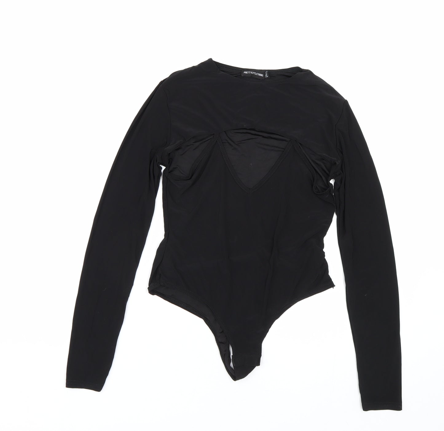 PRETTYLITTLETHING Womens Black   Catsuit One-Piece Size 10