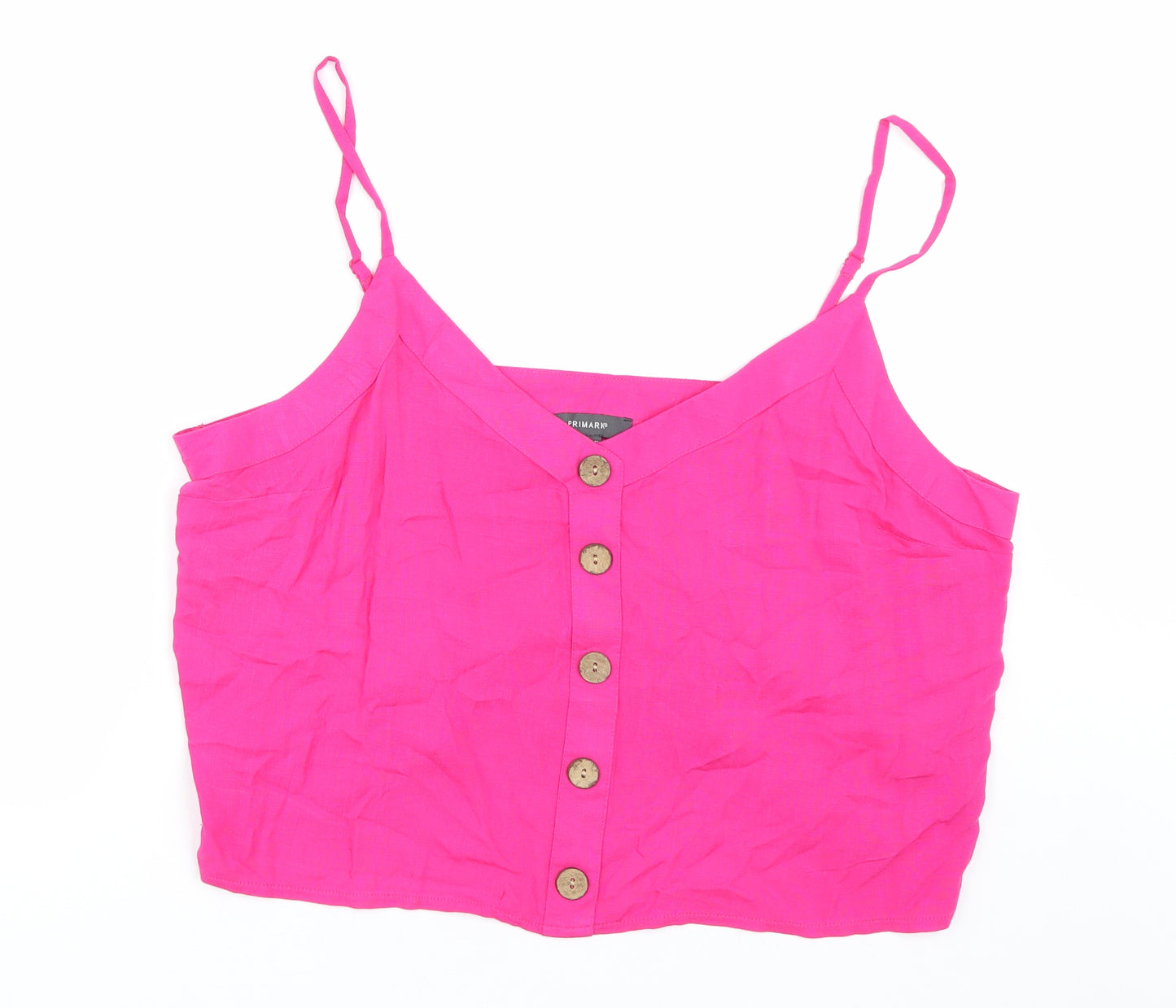 Primark Womens Pink   Basic Tank Size 20