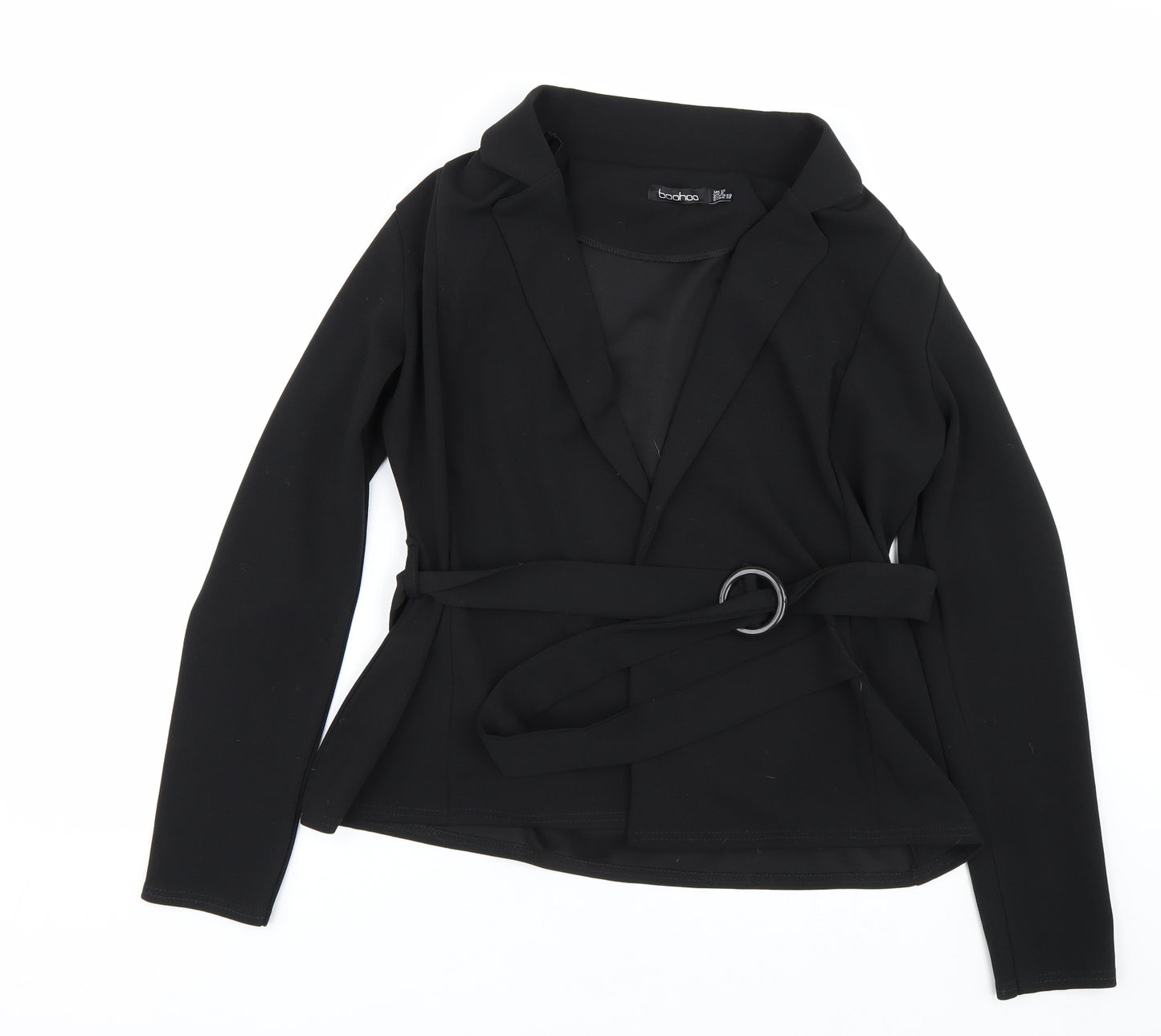 Boohoo Womens Black   Jacket Blazer Size 12