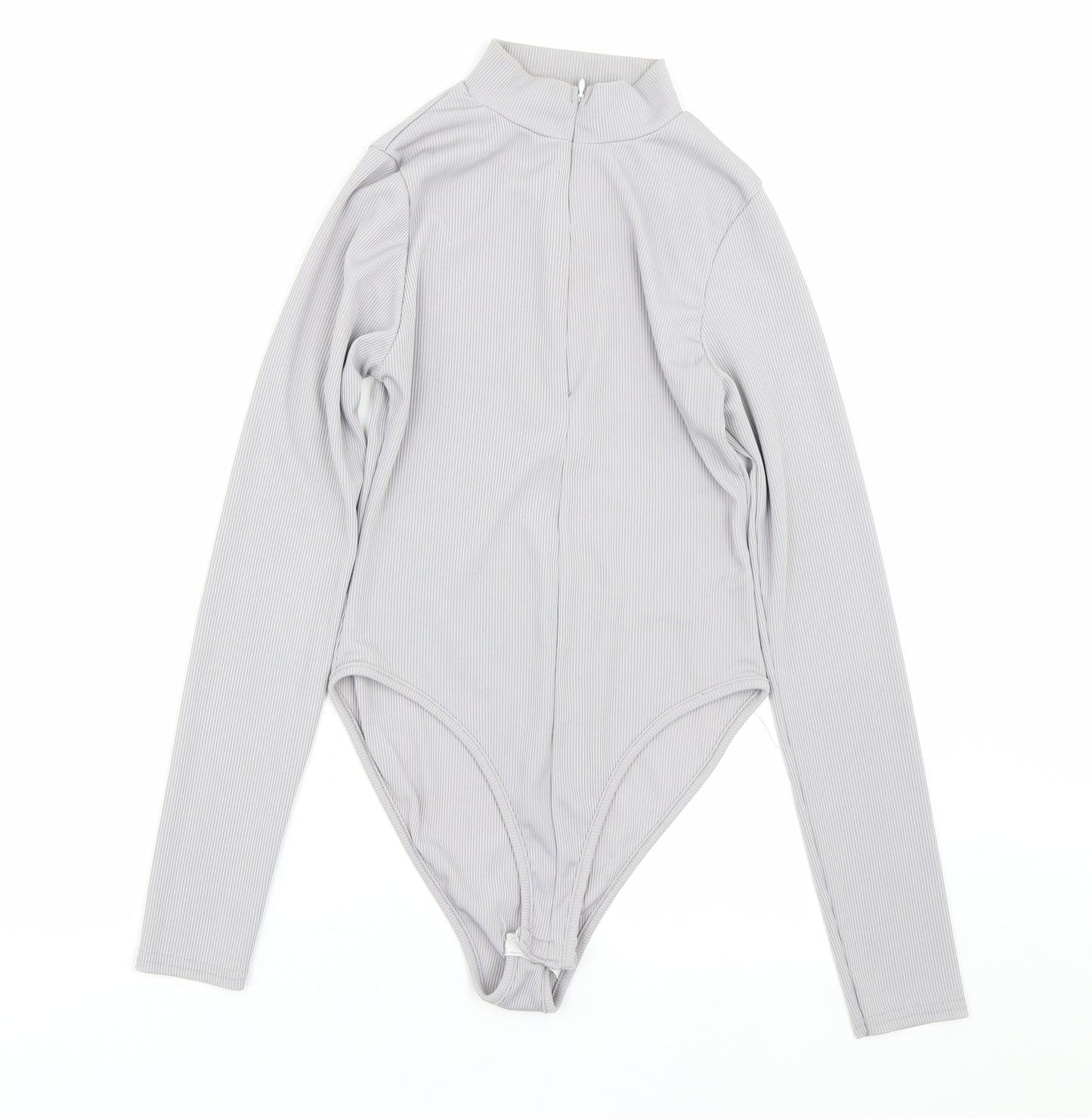 PRETTYLITTLETHING Womens Grey   Catsuit One-Piece Size 10