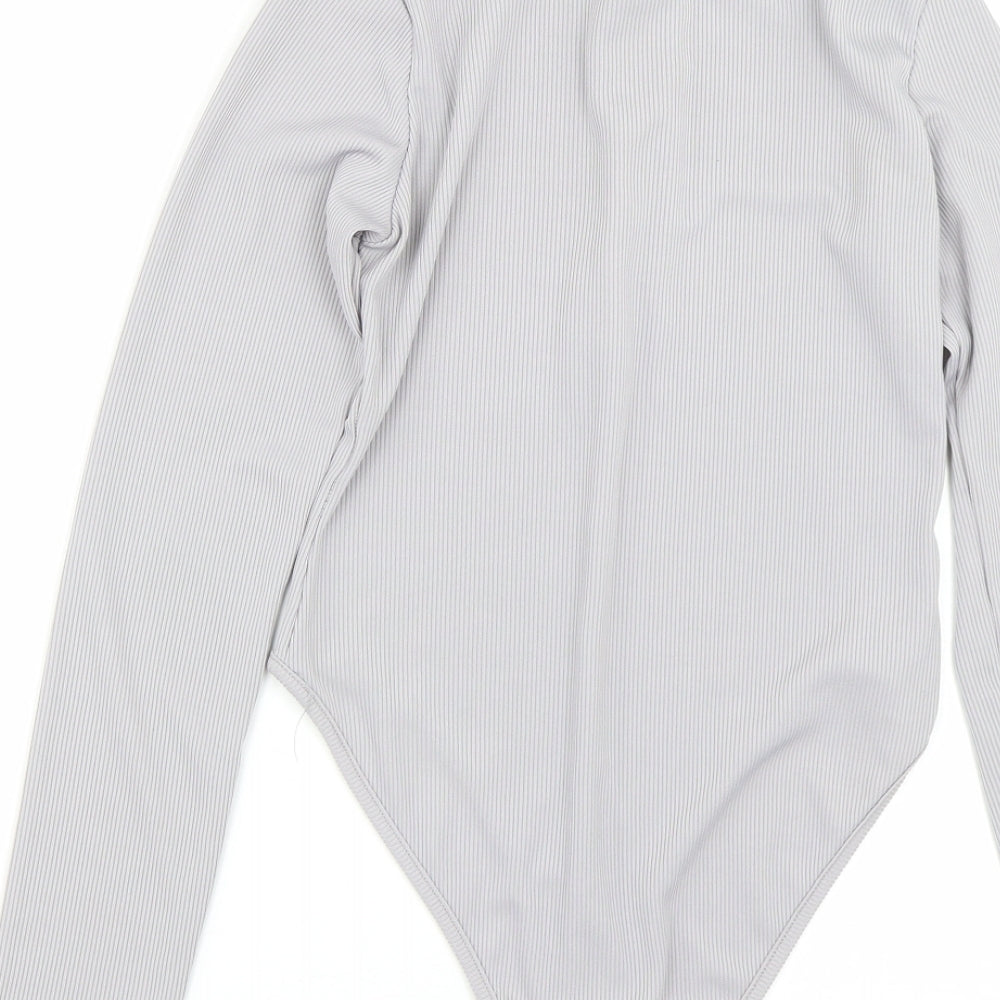 PRETTYLITTLETHING Womens Grey   Catsuit One-Piece Size 10