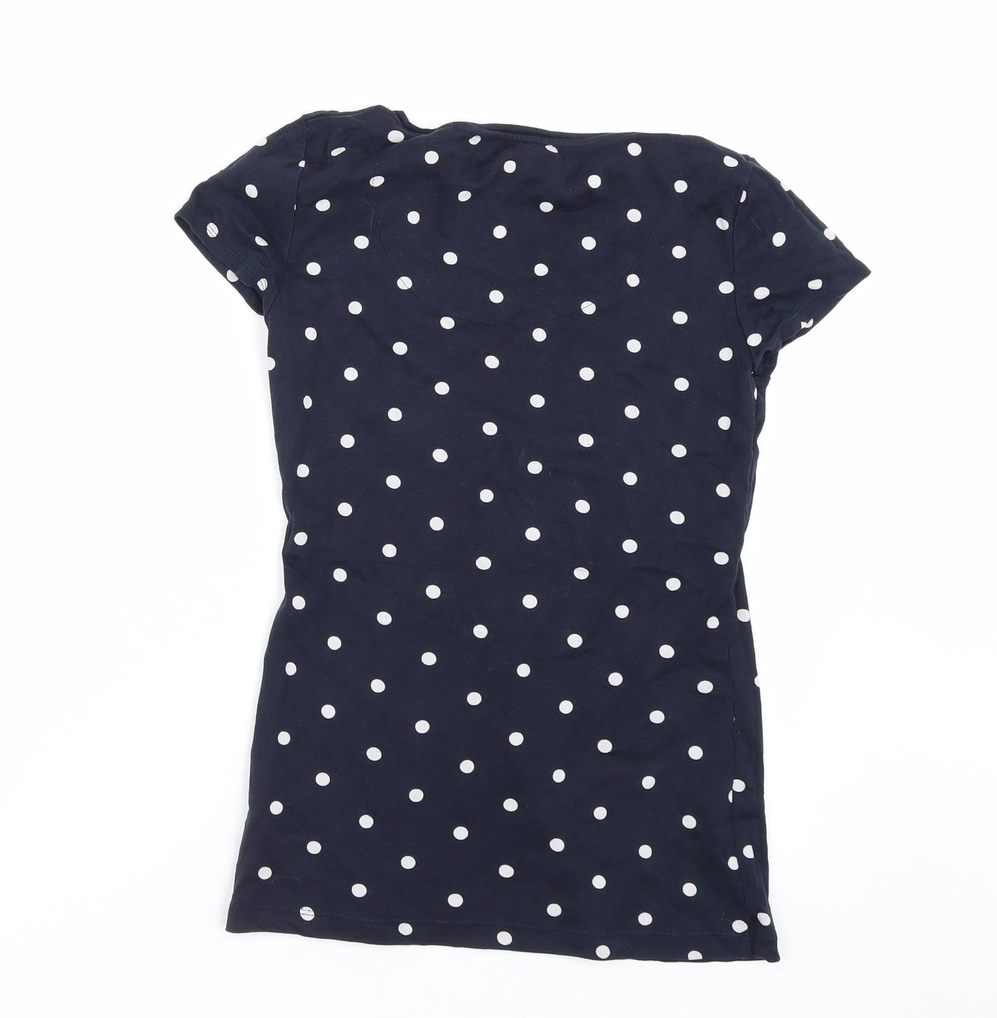NEXT Womens Blue Polka Dot  Basic T-Shirt Size 10