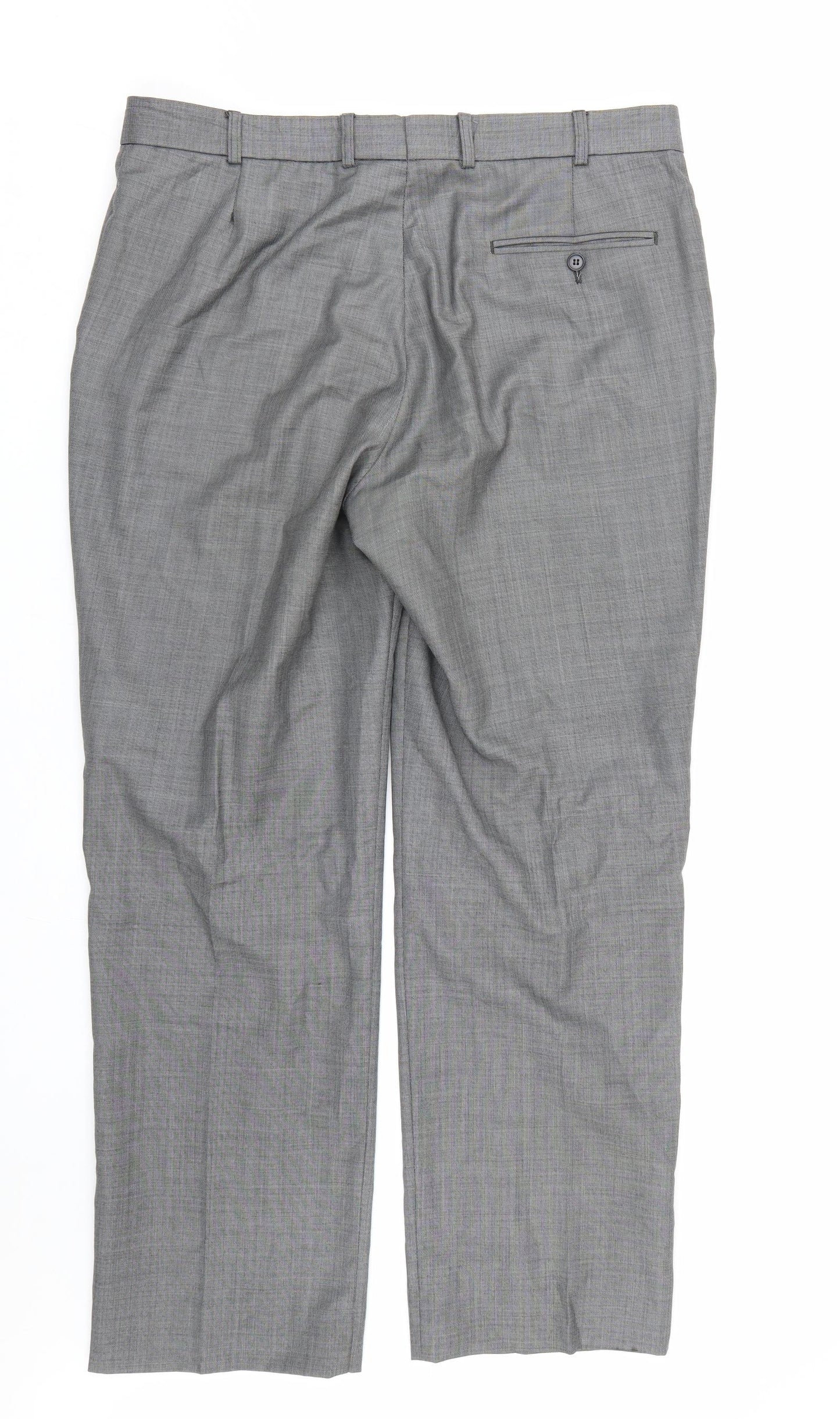 Preworn Mens Grey   Dress Pants Trousers Size 38 L29 in