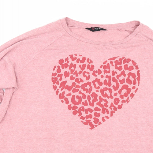 Love yours Womens Pink   Basic T-Shirt Size 20