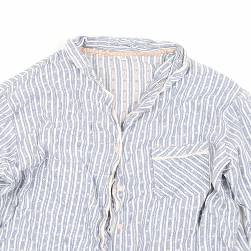 George Womens Blue Striped  Top Pyjama Top Size 12