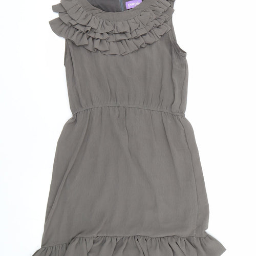 Purple Womens Grey   Fit & Flare  Size M