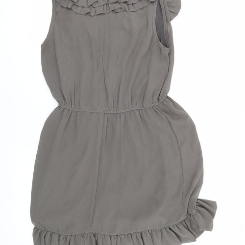 Purple Womens Grey   Fit & Flare  Size M