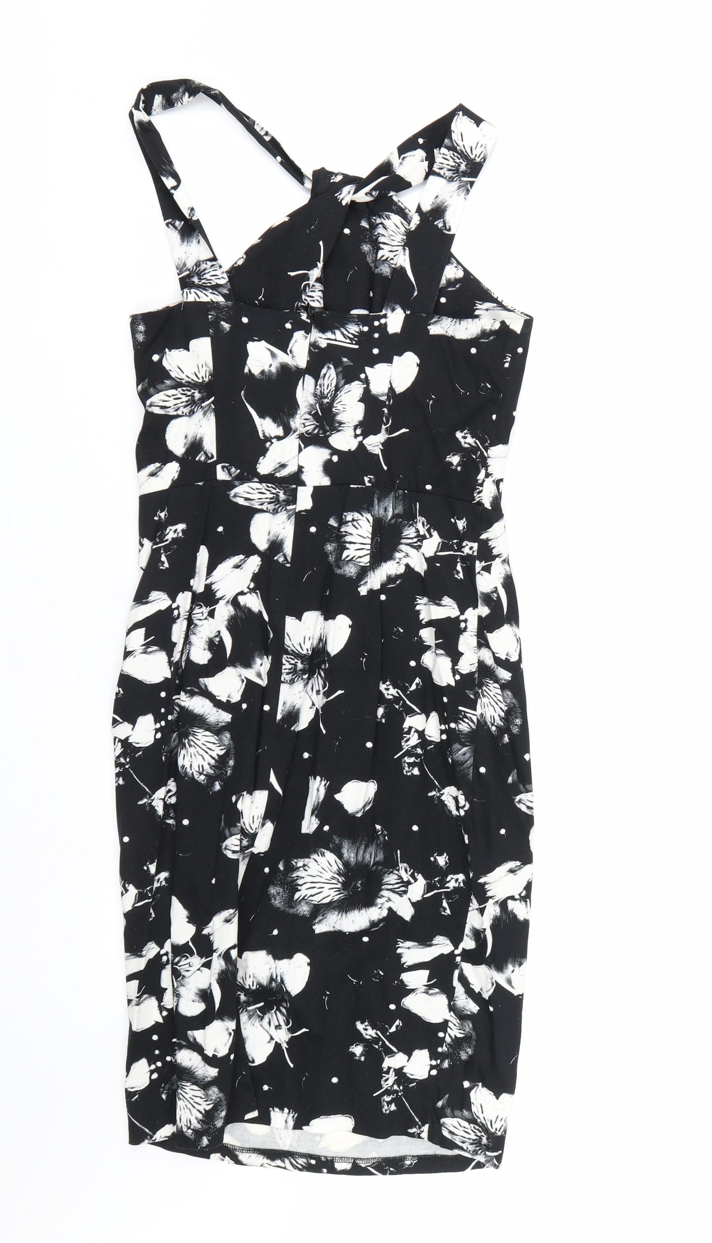 Atmosphere Womens Black Floral  Pencil Dress  Size 10
